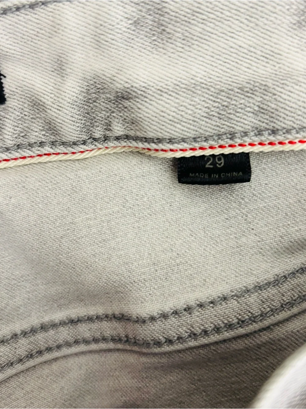 John Varvatos U.S.A. BOWD Slim Fit Gray  Wash Stretch Jeans Men's 29